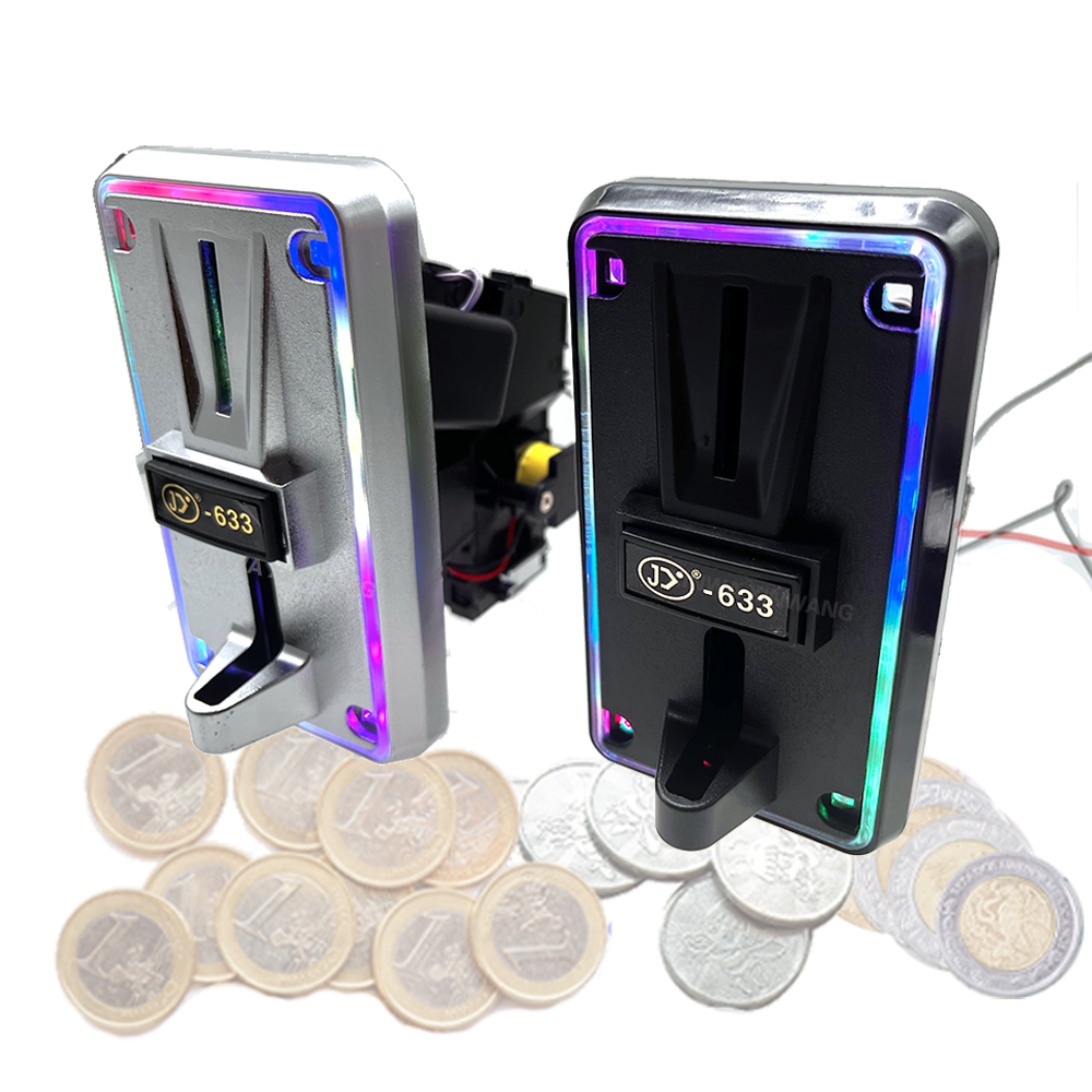 Arcade Game Vending Machine - Aceptador de Monedas Multidivisa con LED,
