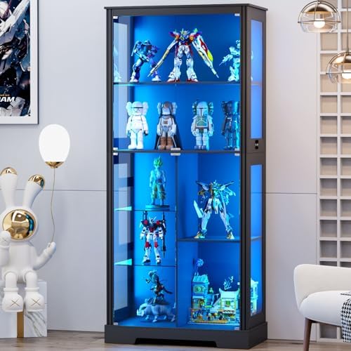 Glass Cabinet Display - Vitrina de Exhibición de 71'' con