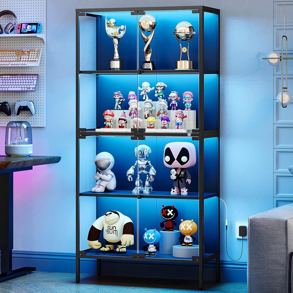 Glass Cabinet Display - Vitrina de Vidrio con Iluminación LED