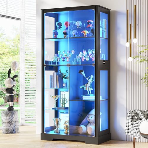 Glass Cabinet Display - Vitrina de Vidrio de 71” con