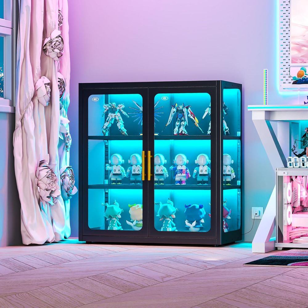 Glass Cabinet Display - Vitrina de Vidrio de 34 Pulgadas