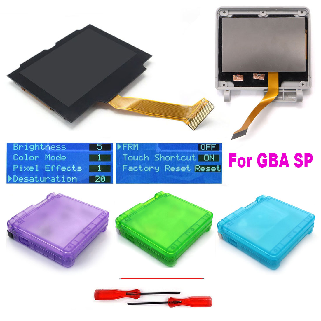 Lcd Screen Arcade - HISPEEDIDO Para GBA SP IPS V5