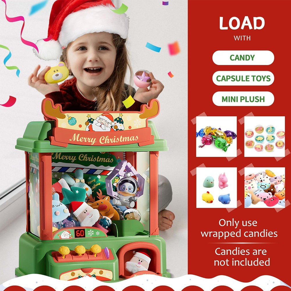 Máquina de garra de Navidad pa - Arcade Games Vending reseña y precio