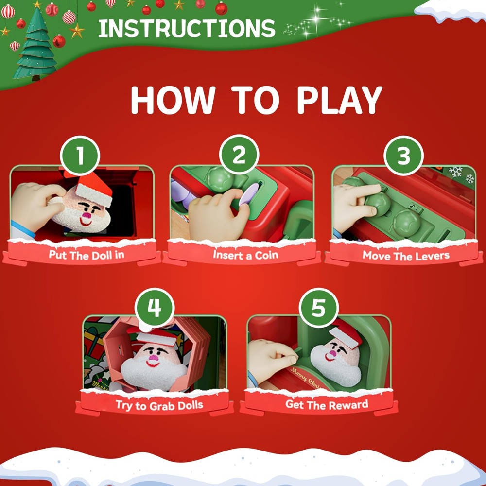 Máquina de garra de Navidad pa - Arcade Games Vending reseña y precio