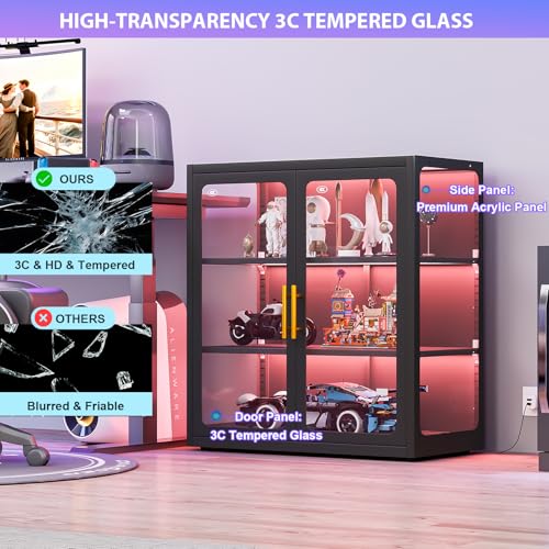 Vitrina con Puertas de Vidrio  - Glass Cabinet Display reseña y precio