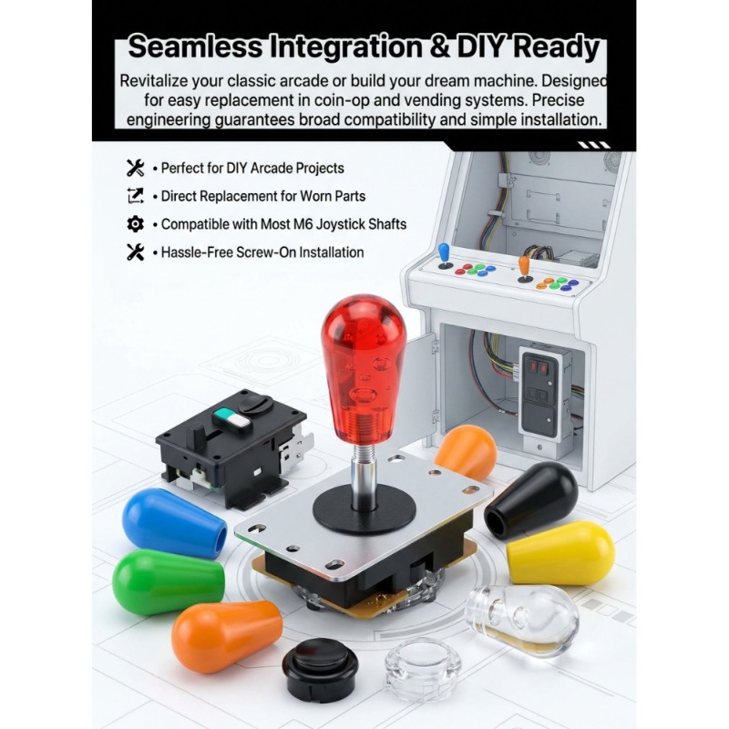 1 Joystick M6 con Cabeza de Bo - Arcade Game Vending Machine reseña y precio