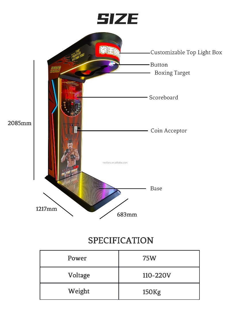 Máquina de boxeo recreativa op - Boxing Machine Arcade reseña y precio