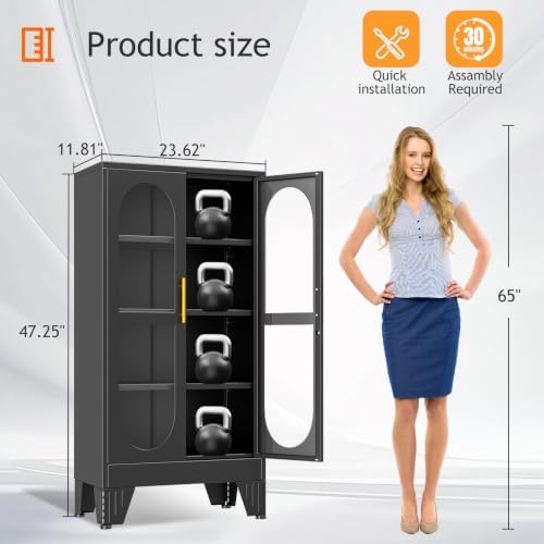 Vitrina con Cerradura de 47 Pu - Glass Cabinet Display reseña y precio