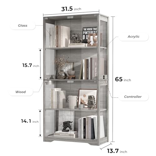 Vitrina con Puertas de Vidrio, - Glass Cabinet Display reseña y precio