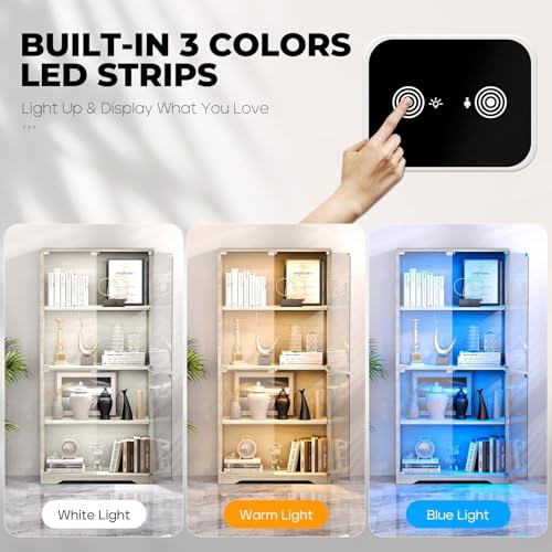 Vitrina con Puertas de Vidrio, - Glass Cabinet Display reseña y precio