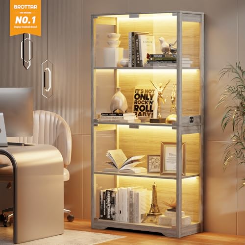 Vitrina con Puertas de Vidrio, - Glass Cabinet Display reseña y precio