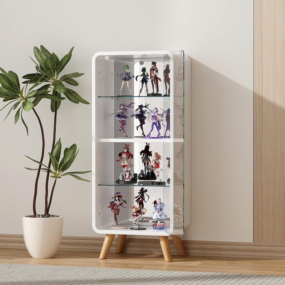 Vitrina de Vidrio Ajustable de - Glass Cabinet Display reseña y precio