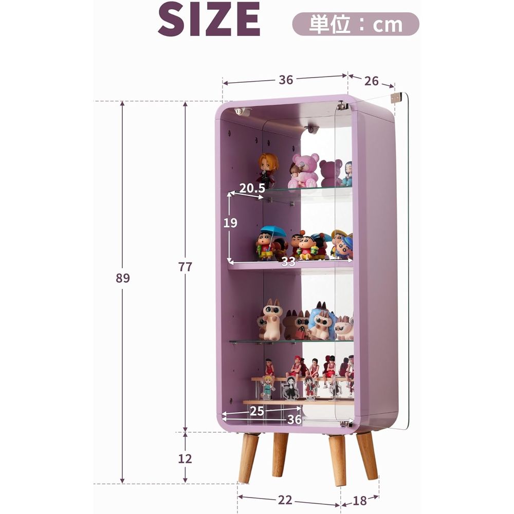 Vitrina de Vidrio Ajustable de - Glass Cabinet Display reseña y precio