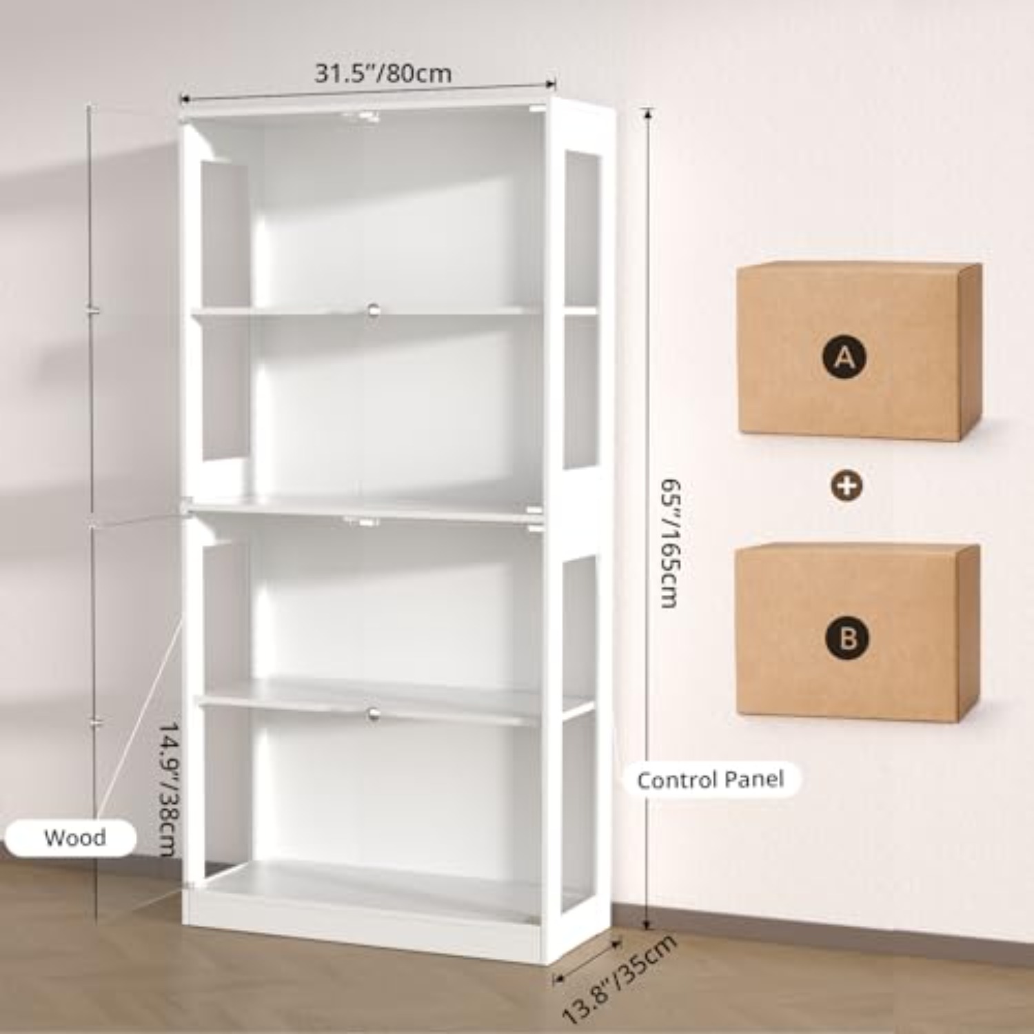 Vitrina de Exhibición de 65''  - Glass Cabinet Display reseña y precio