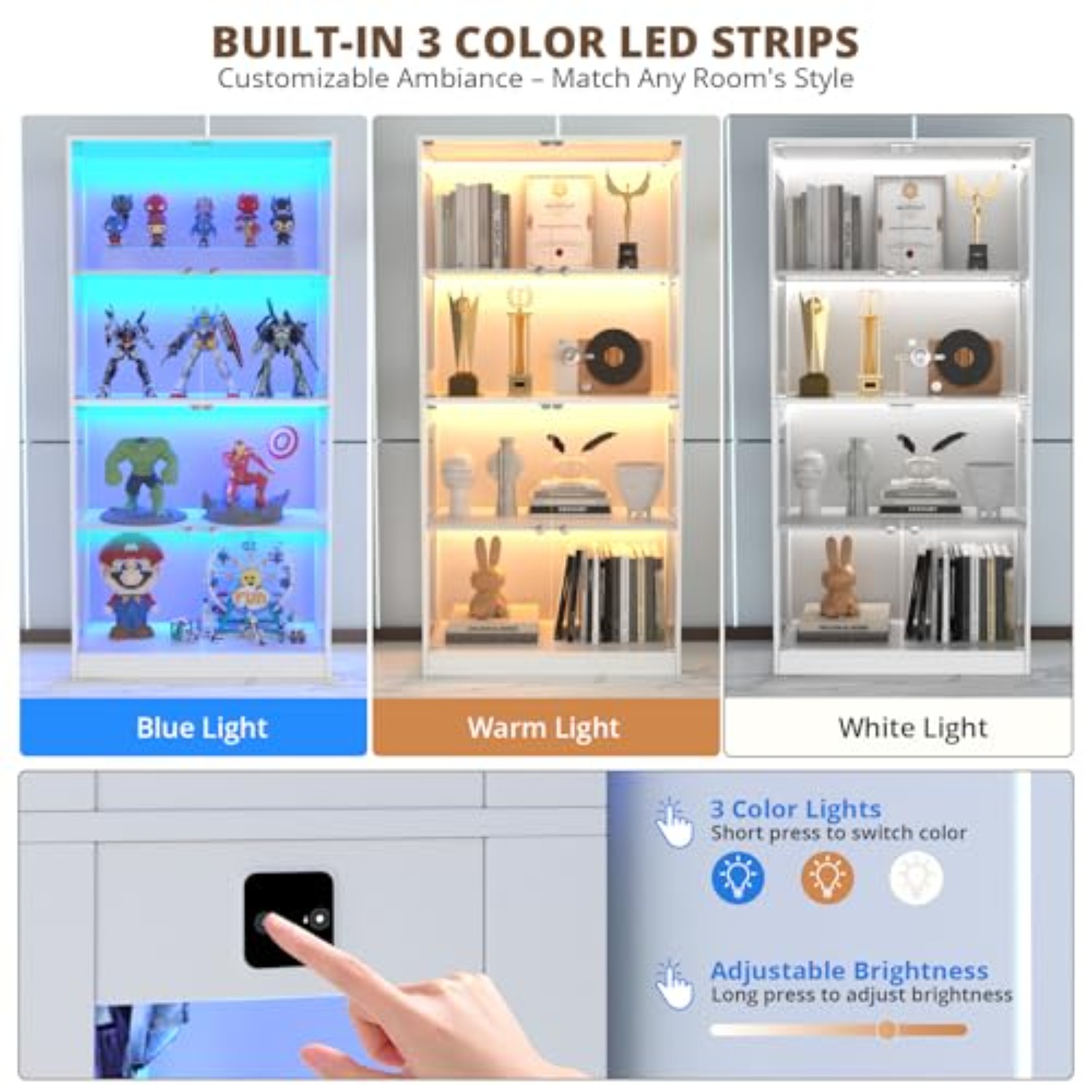 Vitrina de Exhibición de 65''  - Glass Cabinet Display reseña y precio