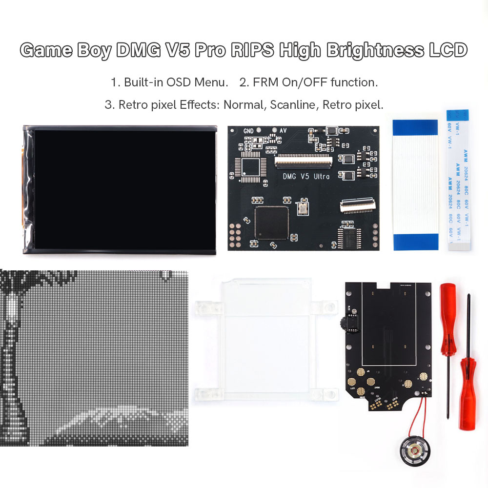 HISPEEDIDO Para GB Dmg V5 Pro, - Lcd Screen Arcade reseña y precio