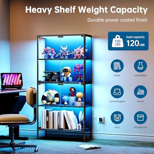 Vitrina de Vidrio de 65 Pulgad - Glass Cabinet Display reseña y precio