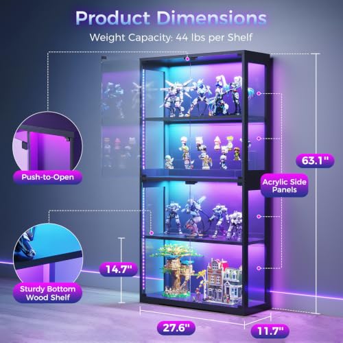 Vitrina con Puertas de Vidrio  - Glass Cabinet Display reseña y precio