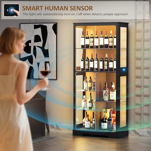 Vitrina de Vidrio de 71” con L - Glass Cabinet Display reseña y precio