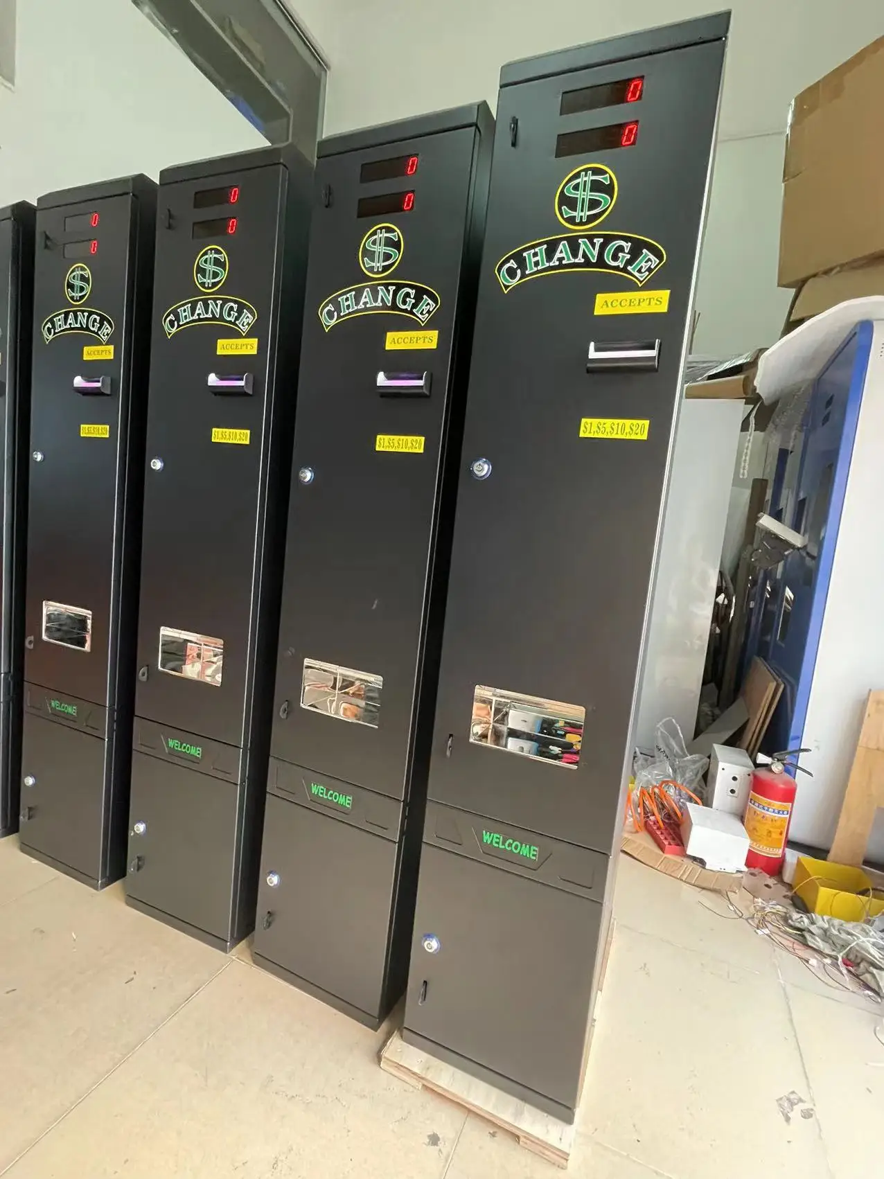 # Máquina cambiadora/cambiador - Vending Q reseña y precio