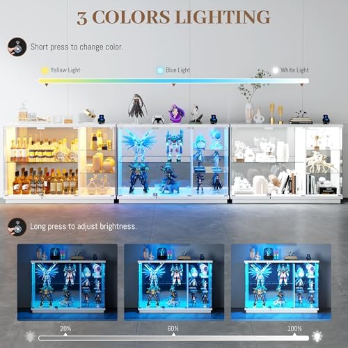 Vitrina de Cristal con Cerradu - Glass Cabinet Display reseña y precio