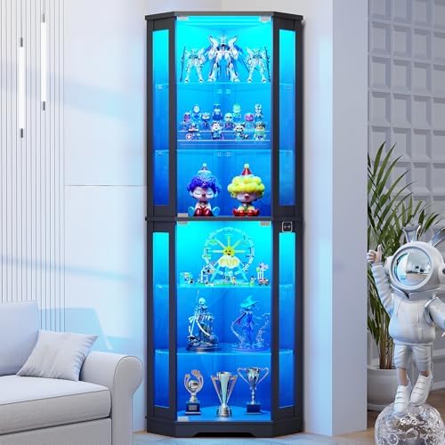Vitrina Esquinera de 71 Pulgad - Glass Cabinet Display reseña y precio