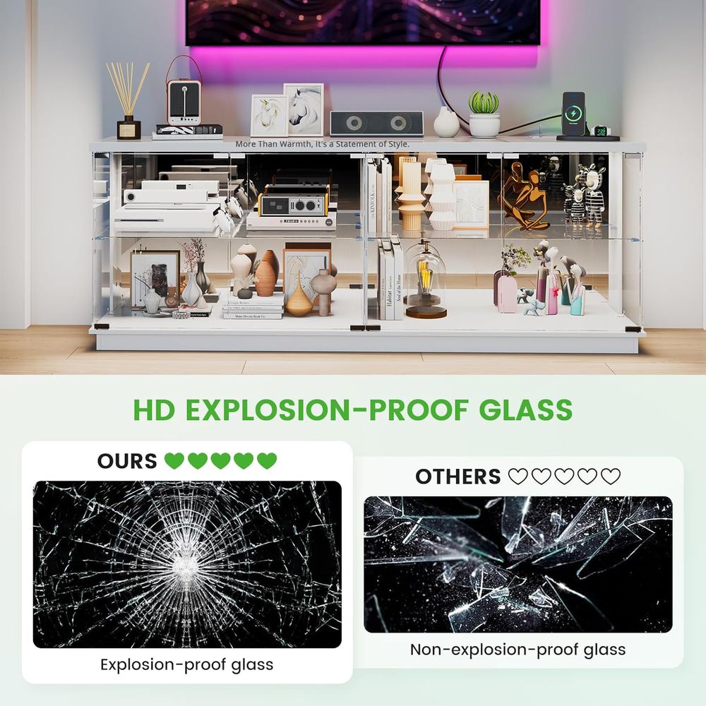 Soportes para TV de Vidrio de  - Glass Cabinet Display reseña y precio